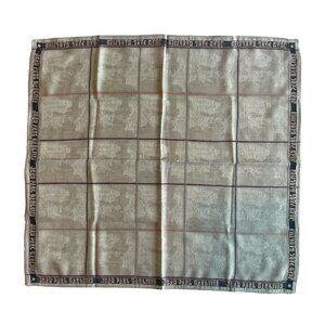Vintage Jean Paul Gaultier Cotton Scarf – Negative Print Grid Design